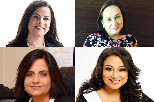 (Clockwise from top left) Renuka Jagtiani, Zanubia Shams, Kritika Rawat and Poonam Bhojani