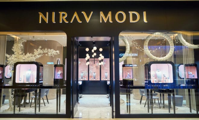 Nirav Modi store at Elements shopping mall in in Hong Kong